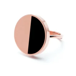 Outlet Anello con acrilico nero 20mm Anelli