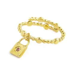 Online Anello con lucchetto pendente Anelli