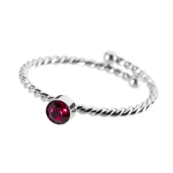 Hot Anello con solitario 3 mm Anelli