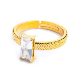 Clearance Anello con zircone baguette Anelli