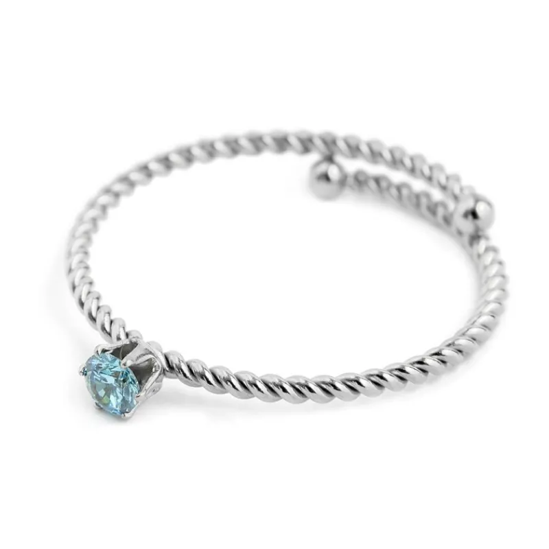 Outlet Anello con zircone 3mm Anelli