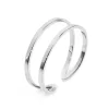 New Anello doppia fascia sezione rettangolare Anelli