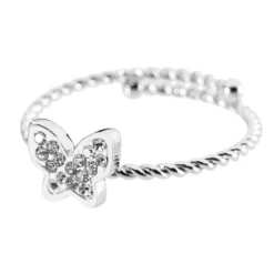 Best Anello farfalla con cristalli Anelli