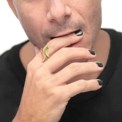 Fashion Anello serpente con zircone Anelli