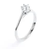 Hot Anello solitario zircone 4,25mm Anelli