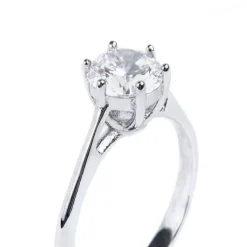 New Anello solitario zircone 6,25mm Anelli