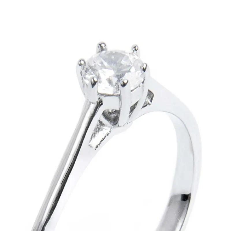 Hot Anello solitario zircone 4,25mm Anelli