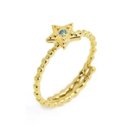 New Anello stella con zircone Anelli