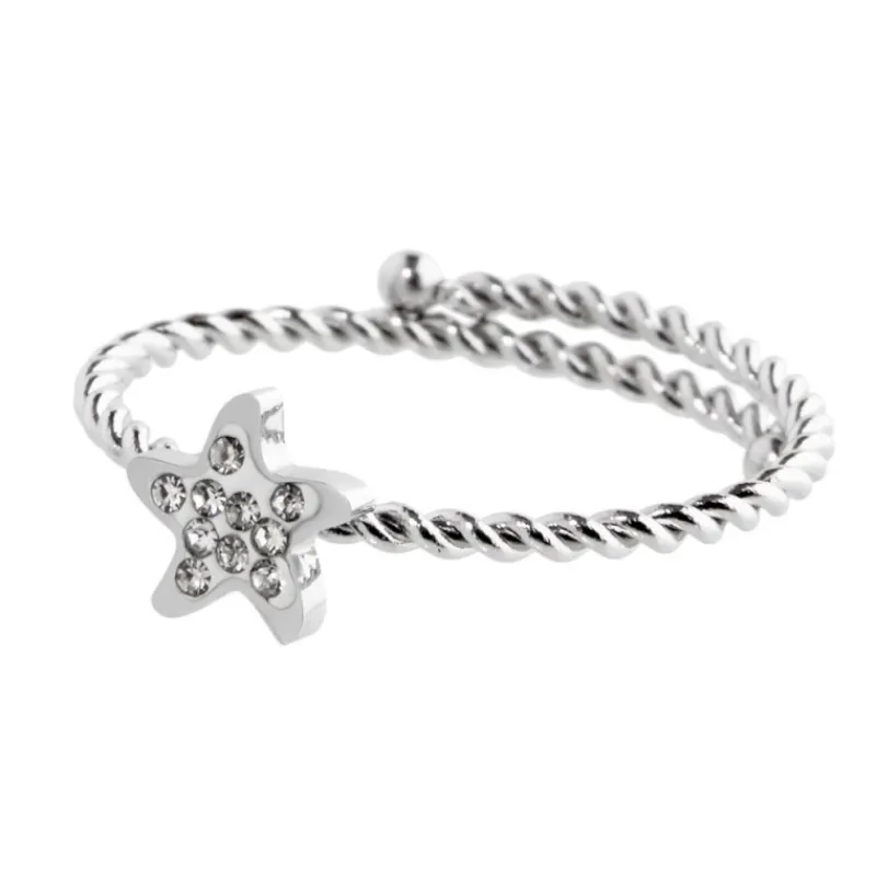 Hot Anello stella marina con cristalli Anelli
