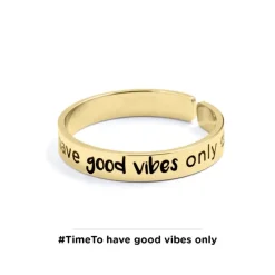 Discount Anello timeto have a good vibes Anelli