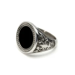 Clearance ANELLO TONDO NERO Anelli