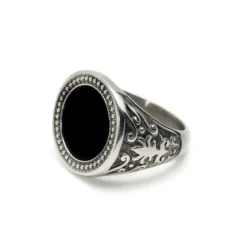 Clearance ANELLO TONDO NERO Anelli
