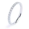 Hot Anello veretta con zirconi 1,7mm Anelli