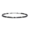 Fashion Bracciale agata nera ed ematite Bracciali