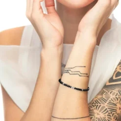 Hot Bracciale agata sfaccettata 4mm Bracciali