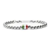Outlet Bracciale catena box tonda tricolore Bracciali