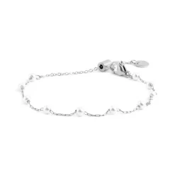 New Bracciale catena con perle Bracciali