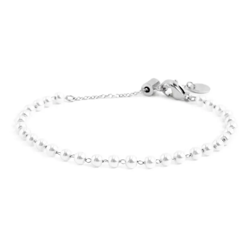Outlet Bracciale catena con perle 3,3mm Bracciali