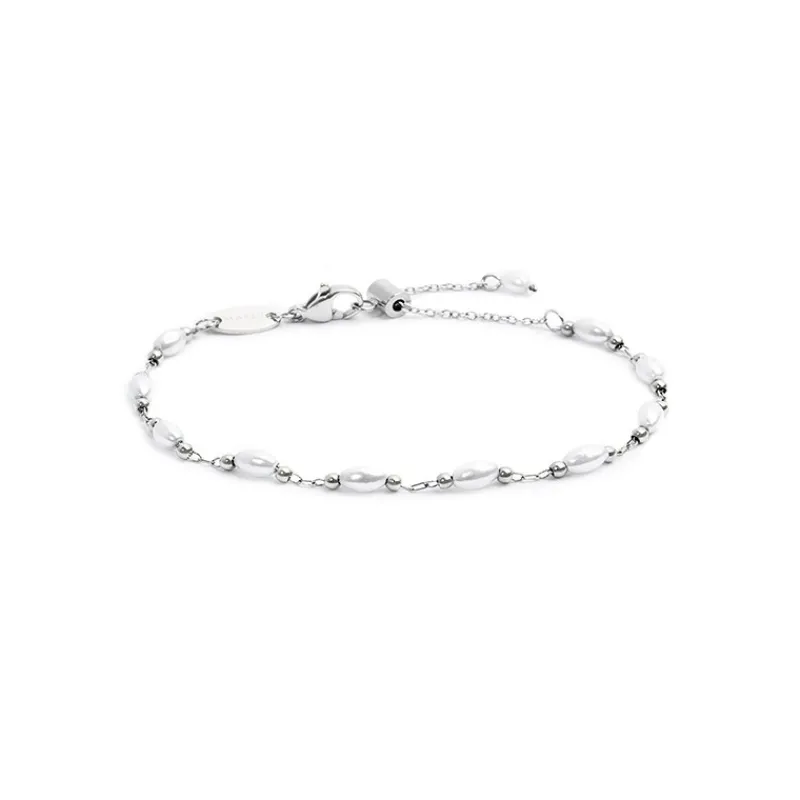 Best Bracciale catena con perle irregolari Bracciali