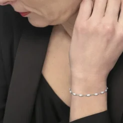 Best Bracciale catena con perle irregolari Bracciali