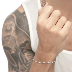 Best Bracciale catena con perle irregolari Bracciali
