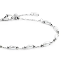 Best Bracciale catena con perle irregolari Bracciali