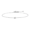 Fashion Bracciale catena cutting cross zircone 4,25mm centrale Bracciali