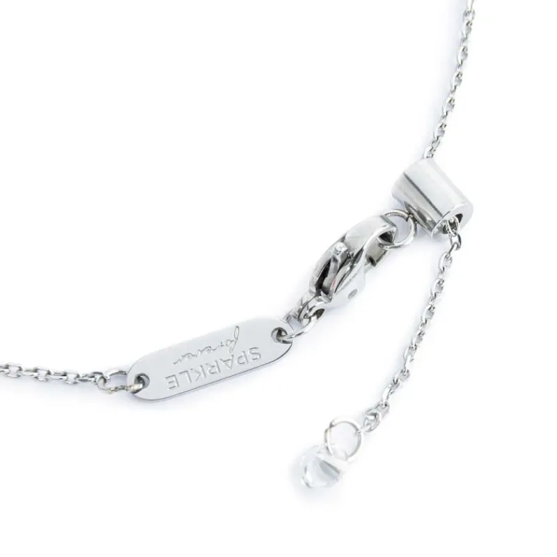 Fashion Bracciale catena cutting cross zircone 4,25mm centrale Bracciali