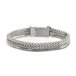 Sale Bracciale catena fish bone 6,3mm e snake Bracciali