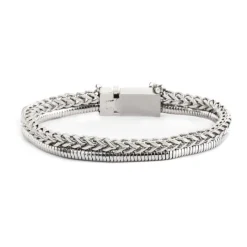 Sale Bracciale catena fish bone 4,2mm e snake Bracciali