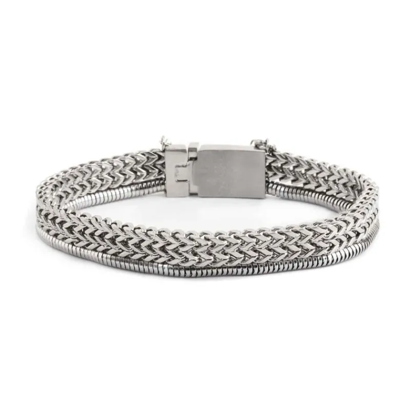 Sale Bracciale catena fish bone 6,3mm e snake Bracciali