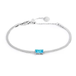 Online Bracciale catena snake con zircone baguette Bracciali