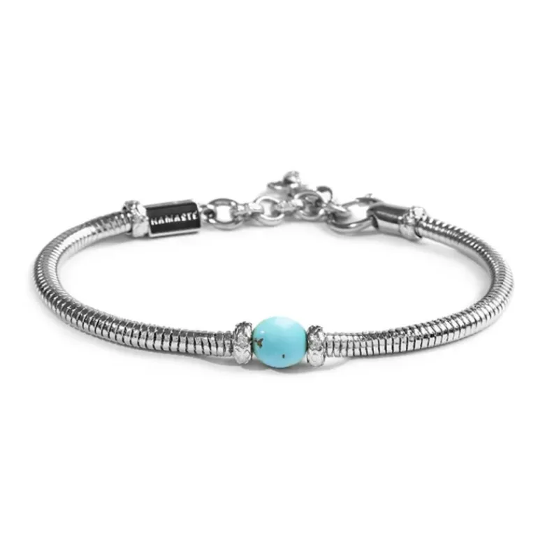 Outlet Bracciale catena snake con sfera centrale Bracciali