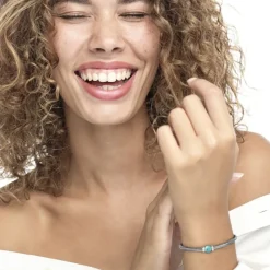 Outlet Bracciale catena snake con sfera centrale Bracciali