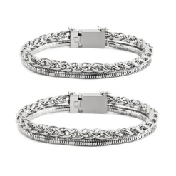 Outlet Bracciale catena sonaglio e snake Bracciali