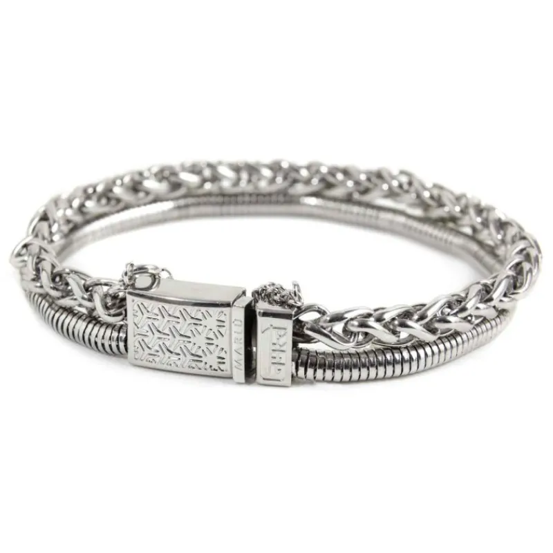 Outlet Bracciale catena sonaglio e snake Bracciali