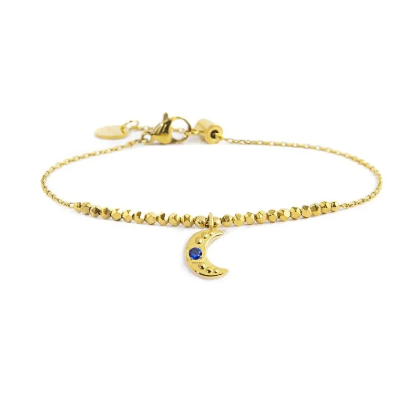 Clearance Bracciale con luna pendente Bracciali