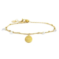 Fashion Bracciale con medaglietta rosa dei venti Bracciali