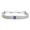 Fashion Bracciale con pietra centrale catena mesh Bracciali