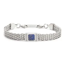 Fashion Bracciale con pietra centrale catena mesh Bracciali