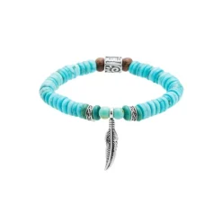 Best Bracciale con piuma pendente Bracciali