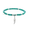 Fashion Bracciale con piuma pendente Bracciali