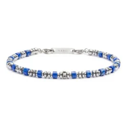 Best Bracciale con rondelle in pietra ed elementi in ematite Bracciali