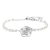 New Bracciale con rosa con cristalli Bracciali