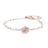 New Bracciale con rosa con cristalli Bracciali
