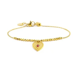 Sale Bracciale cuore pendente ed ematite Bracciali