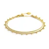 Fashion Bracciale doppia catena snake e grumetta con sfere Bracciali
