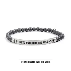 Hot Bracciale elastico timeto walk into the wild Bracciali