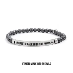 Hot Bracciale elastico timeto walk into the wild Bracciali