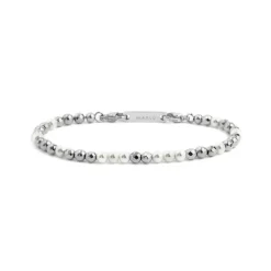 Hot Bracciale ematite e perle Bracciali